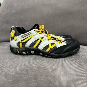 Merrell Waterpro Ultra Hiking Water Shoes Gray Yellow Vibram Men's 8 Gorpcore